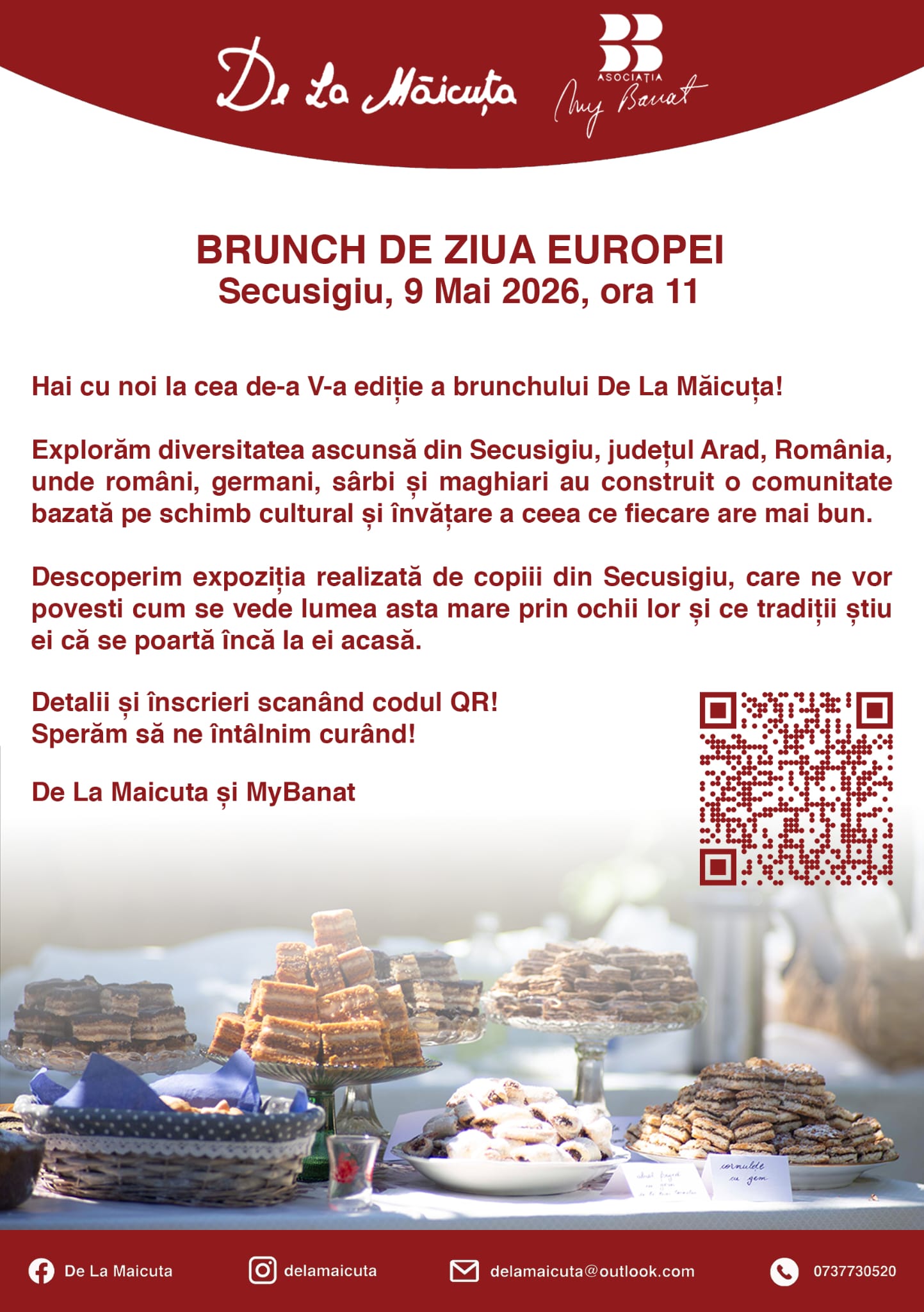 Afișul evenimentului Brunch de Ziua Europei, Secusigiu, 9 mai 2026